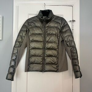 Women's Silver/Gray Puffer Jacket